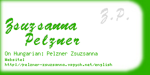 zsuzsanna pelzner business card